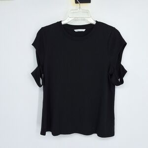Rebecca Minkoff Small Black Short Sleeve Top